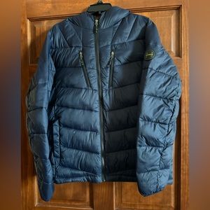 Hawk and Company, large, navy blue performance jacket